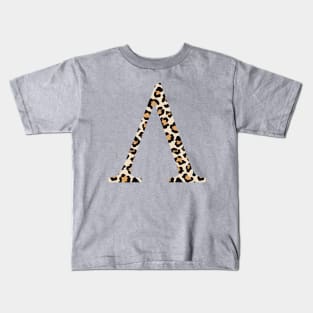 Lambda Cheetah Greek Letter Kids T-Shirt